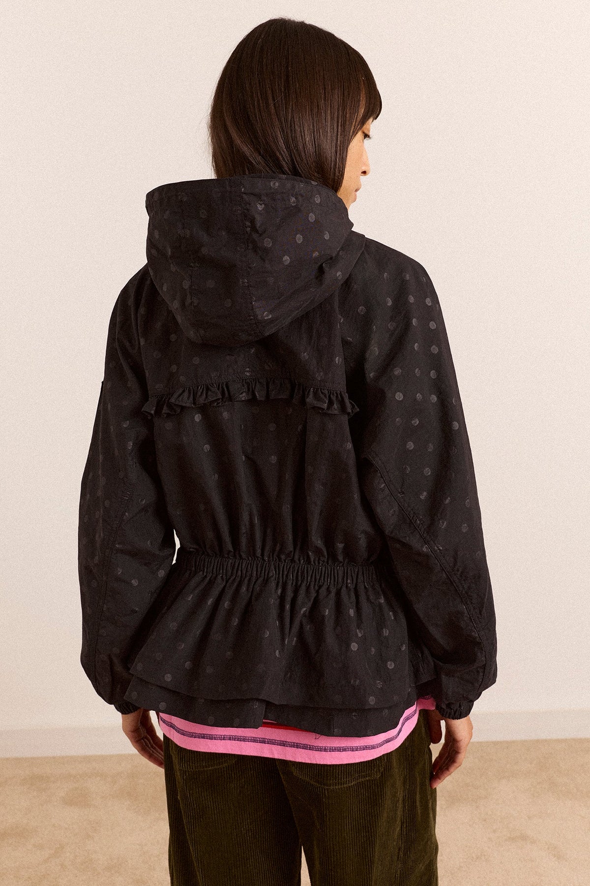 Athena Raincoat- Black Spot