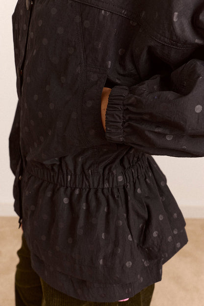 Athena Raincoat- Black Spot