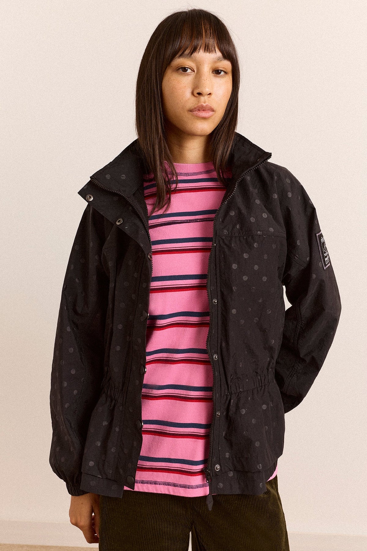 Athena Raincoat- Black Spot