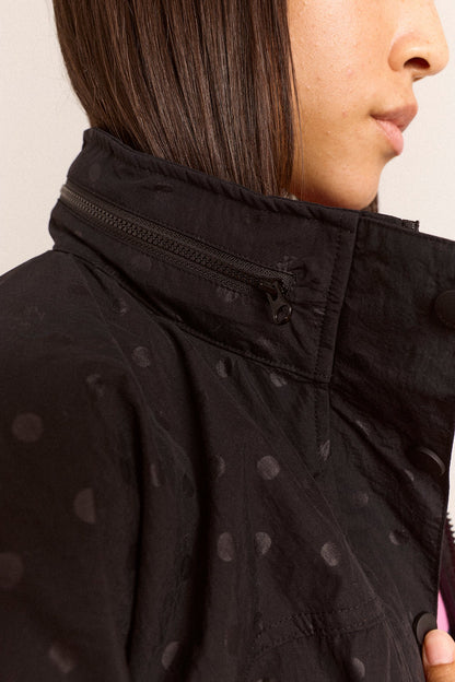 Athena Raincoat- Black Spot