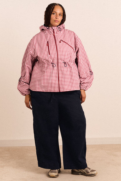 Matilda Waterproof Raincoat - Cherry Gingham
