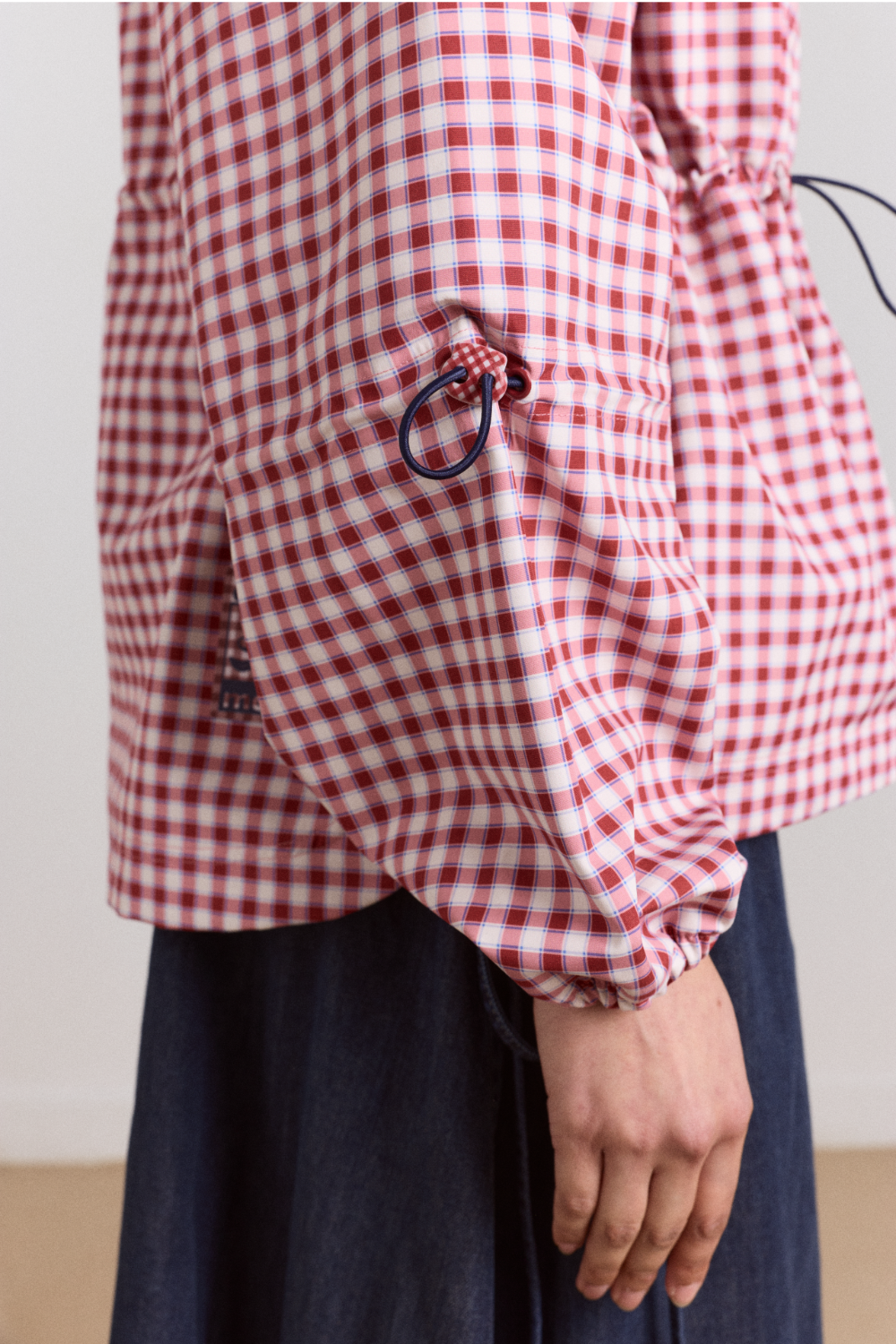 Matilda Waterproof Raincoat - Cherry Gingham