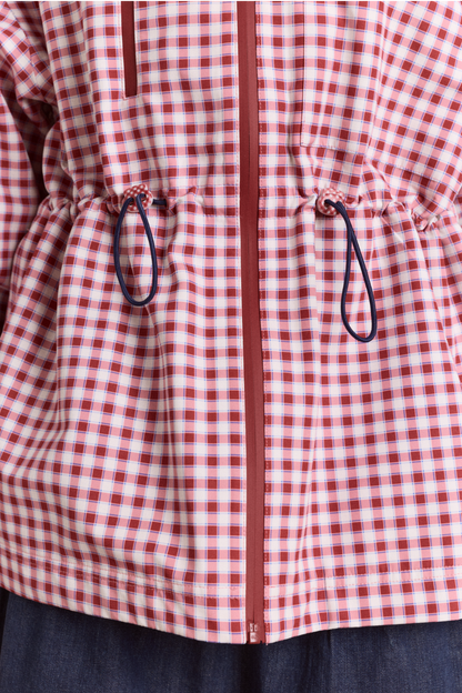 Matilda Waterproof Raincoat - Cherry Gingham